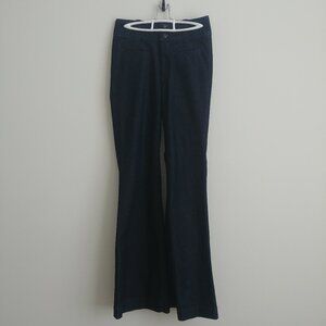 Y2K Rich & Skinny flares flare leg dark blue jeans denim 27 purple thread